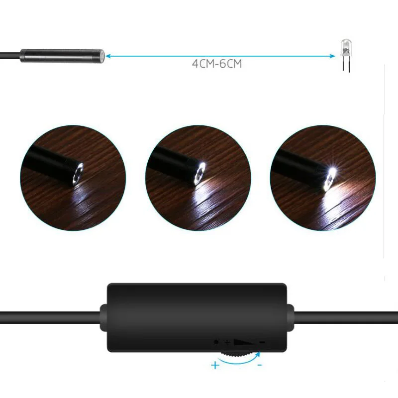 Камера Эндоскоп HD водонепроницаемая трубчатая камера змея 8 мм 5 МП 1200P Wi