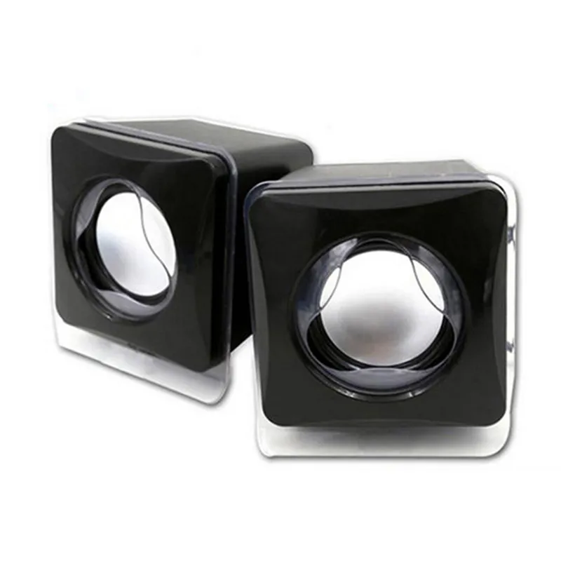 ПК компьютер мини динамик Сабвуфер 2 0 ноутбук аудио черный маленький USB Boombox Caixa De