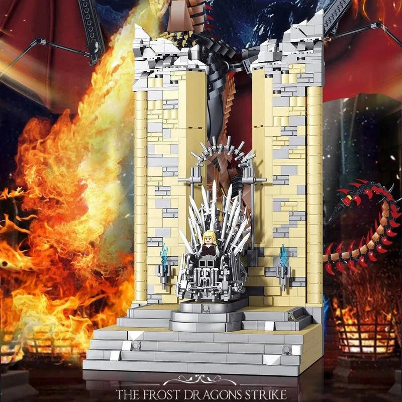 

Movie Series MOC Iron Throne Model Static Building Blocks 1146Pcs Bricks Set Toys For Children Boy Christmas Gift