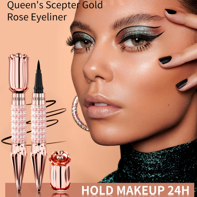 

Golden Rose Scepter Eyeliner Long Lasting Waterproof and Non-smudge Beautiful Eyeliner Brand New Black Liquid Eyeliner Beauty