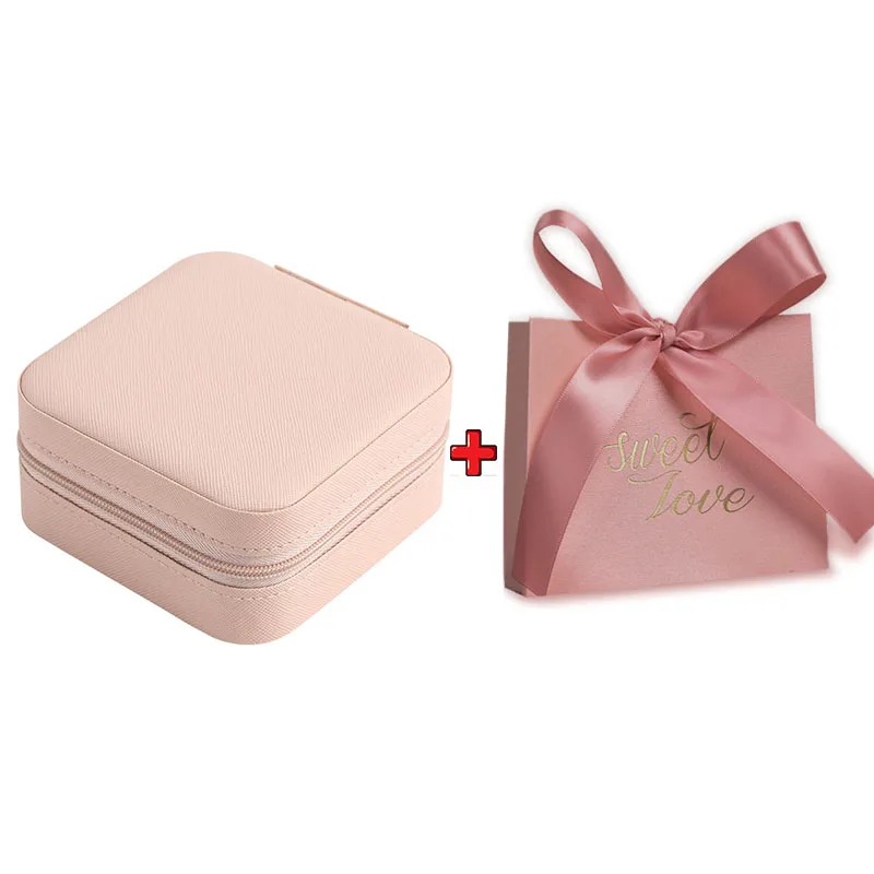 

Портативная фланелевая шкатулка для ювелирных изделий, праздничные сувениры для колец, серег, серег, дорожный бокс для хранения ювелирных и...