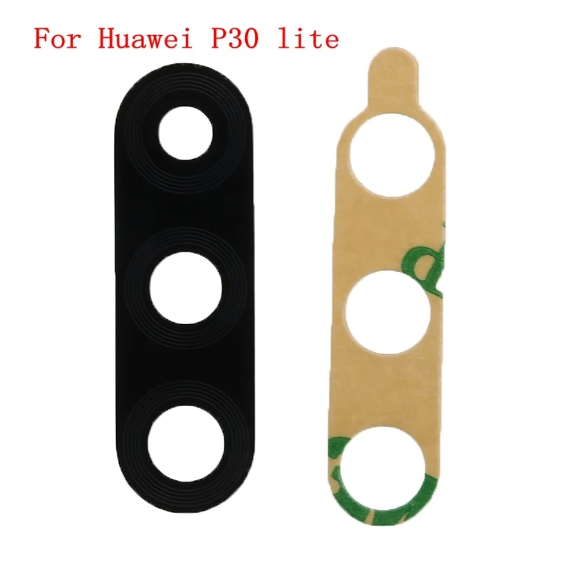 for Huawei P30 lite Задняя крышка для объектива камеры для huawei P20/P30/P20/30 lite/pro/G10/Nova 2i/Honor 9i/mate 10/20 lite с клейкой наклейкой - Цвет: for Huawei P30 lite