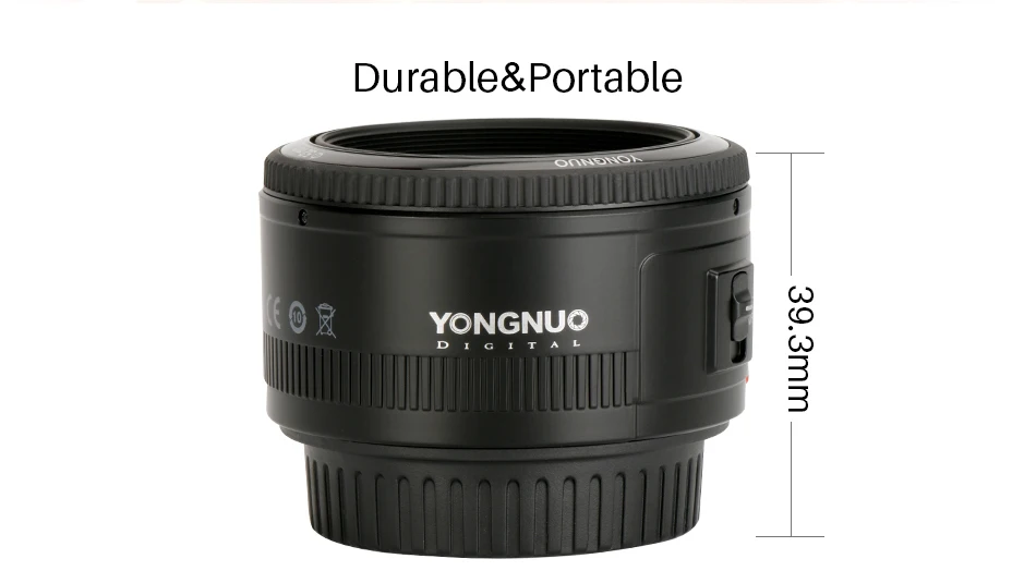 YONGNUO объектив YN50 мм 50 мм F1.8 объектив камеры для Canon для Nikon DLSR объектив камеры
