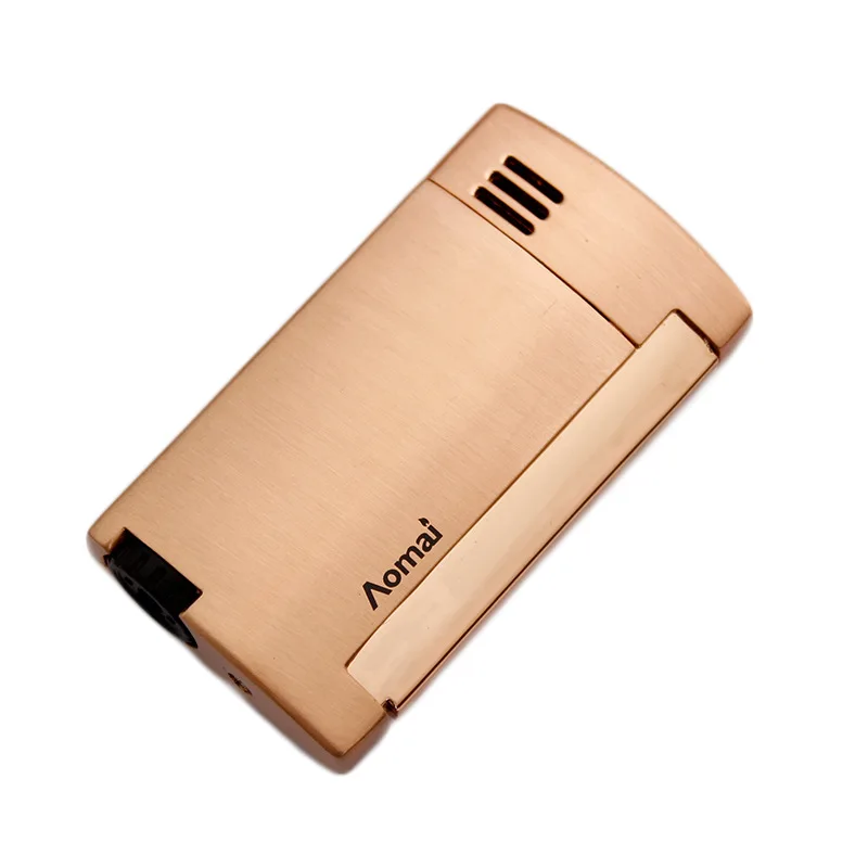 

Torch Turbo Jet Windproof Lighter Ultra Thin 1300 C Metal Lighter Side Press Straight Fire Gas Butane Welding Cigarettes Lighter