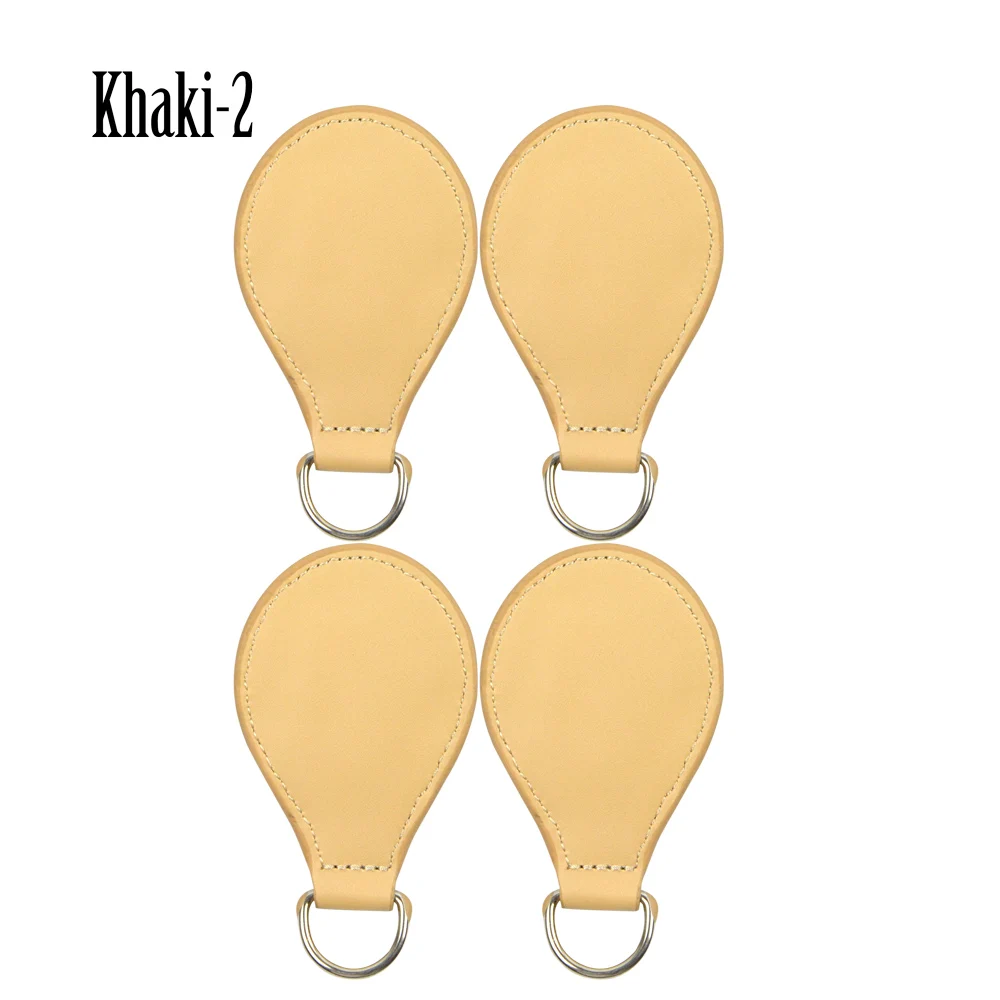 Новинка, 2 пары, 4 шт., obag Drops End для Obag, ручки, искусственная кожа, Drop Attachment для O Bag Obasket, женская сумка - Цвет: khaki-2