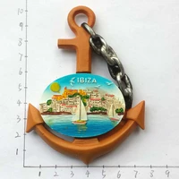 qiqipp creative boat anchor crafts refrigerator stickers spain ibiza tourist souvenirs magnetic stickers