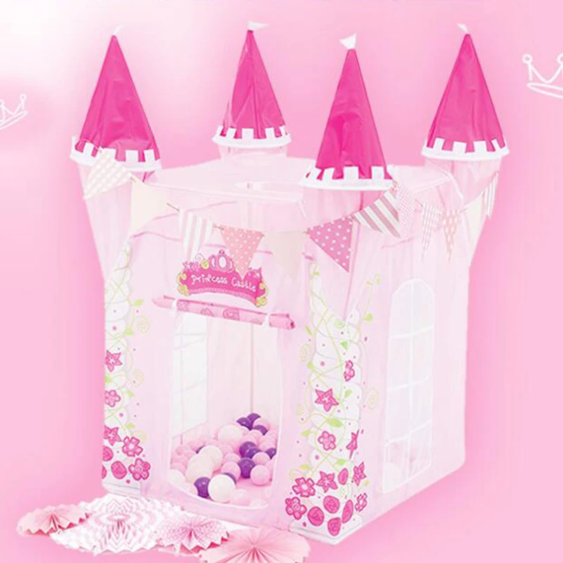 

HOT Child Toys Tents Princess Castle Play Tent Girl Wigwam Play House Indoor Outdoor Kids Housees Play Ball Pit Pool Playhouse