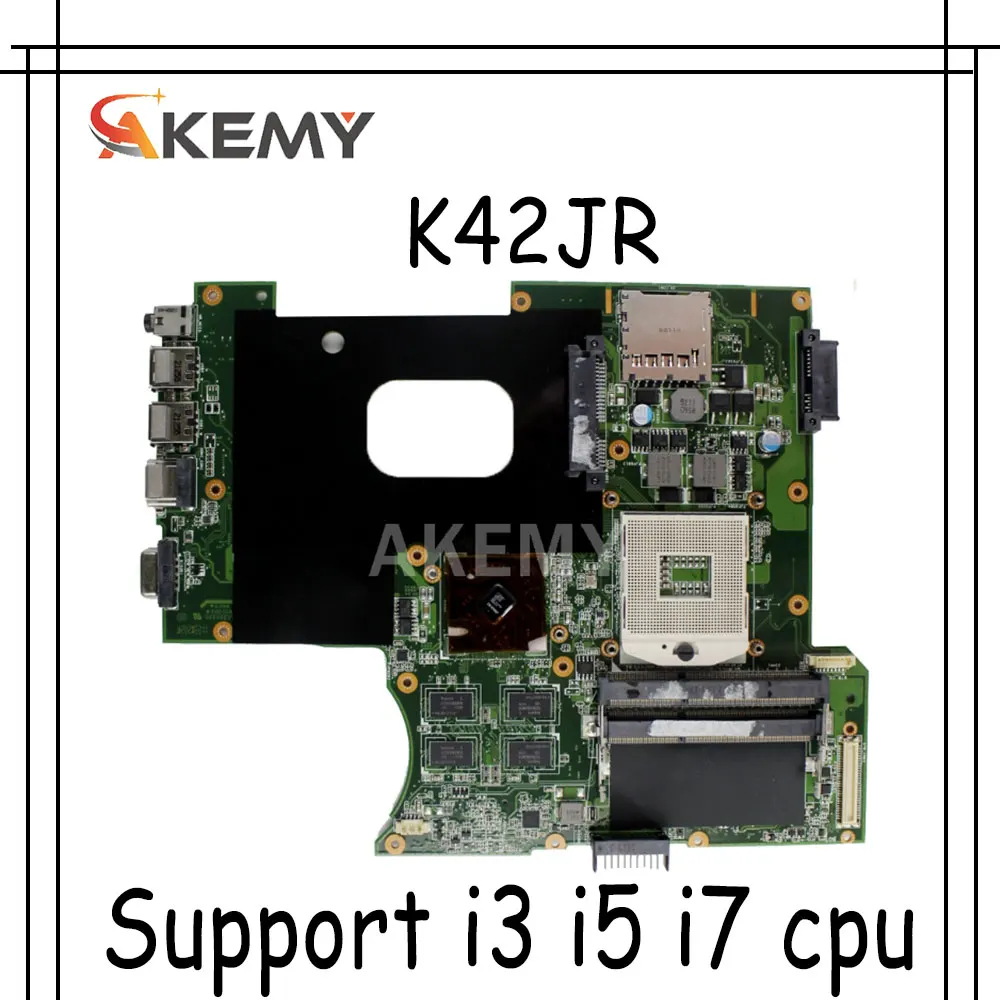 Akemy K42JR REV4.1 материнская плата для For Asus K42JZ K42JE k42JK X42J A42J A40J K42JY ноутбука HD6470/512M