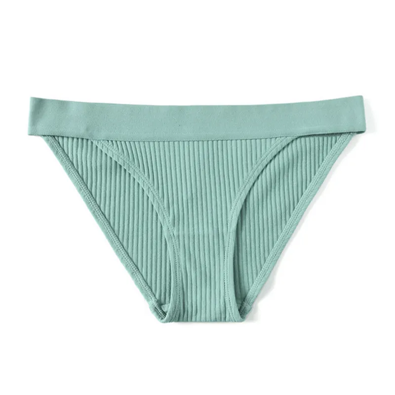 Simple New Design Ladies Soft Comfort Panties Thread Cotton Womens Low-Rise Briefs Plus Size Free Shipping | Женская одежда