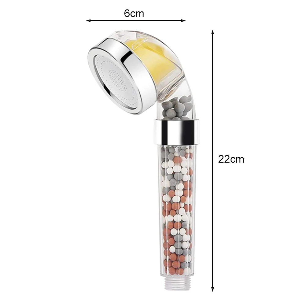 

High Pressure Filter Handheld Shower Bath Heads Set Bathroom Accessory Water Saving Booster Bathing Showerhead with Negative Ion