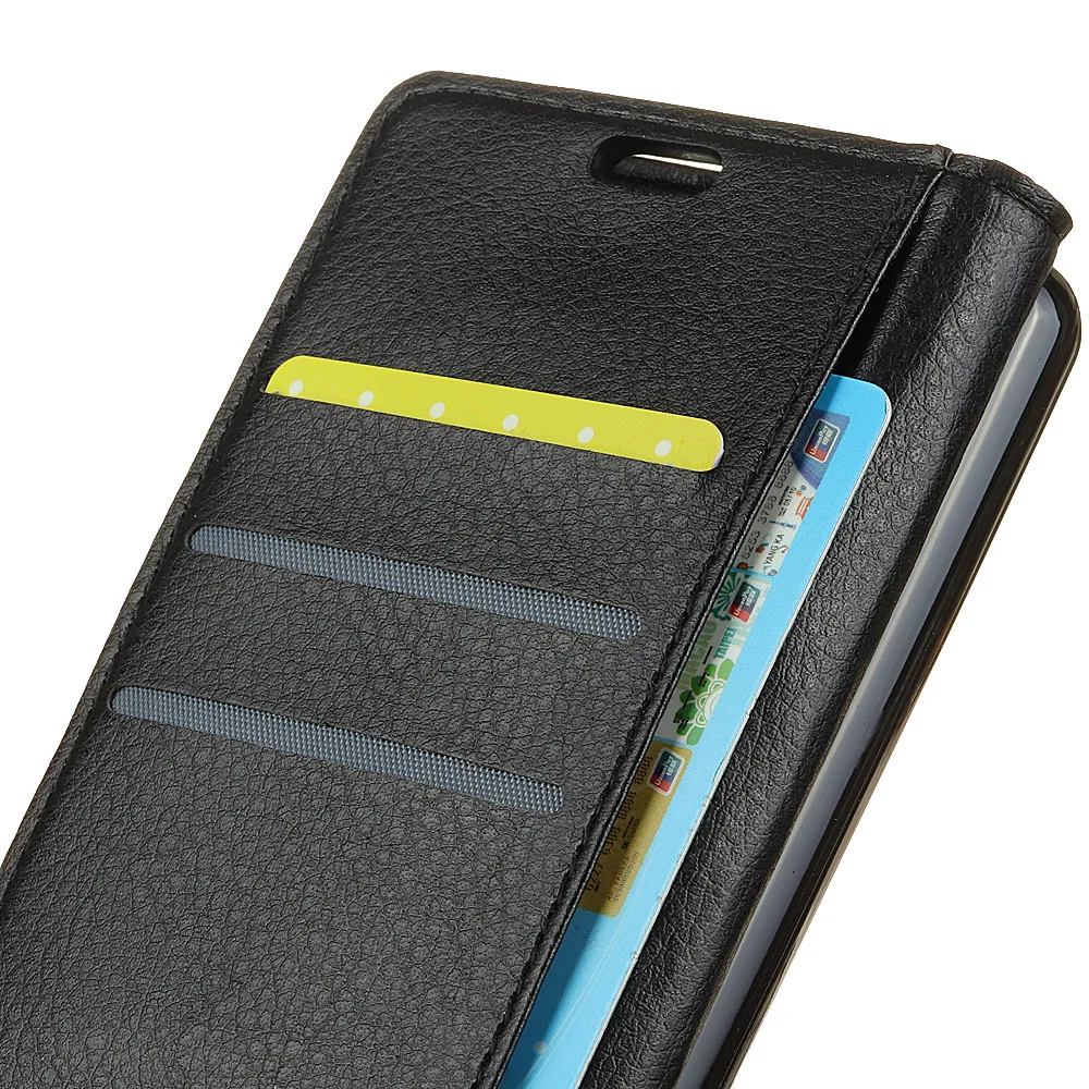 Чехол для Asus Zenfone Max M2 ZB633KL откидной из искусственной кожи Lichi ZB 633KL X01AD силиконовый
