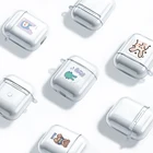 Чехол-накладка для беспроводных наушников Airpods 2, силикон, ТПУ, футляр для наушников
