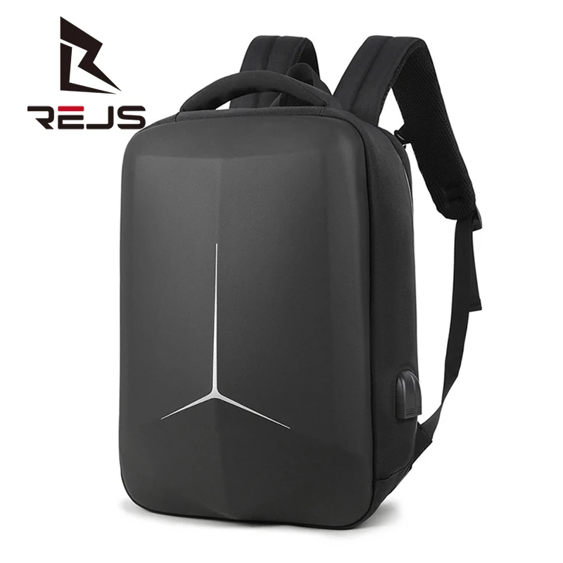 

REJS LANGT Anti-Theft Backpack Business 15.6 Inch Laptop Backpacks Men with Charging Fashion Alien Design School Bag Travel Sac