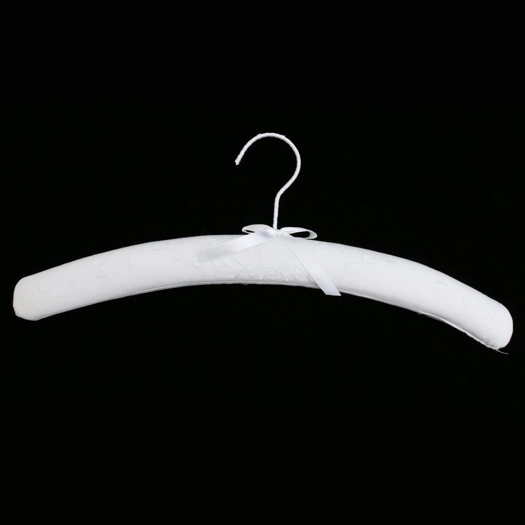Luxury Floral Padded Hanger Wedding Bridal Dress Clothes Rotating Hook | Дом и сад