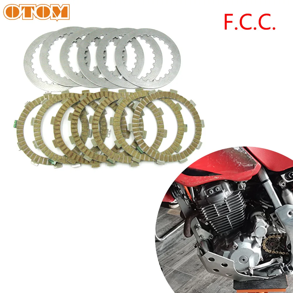 

OTOM мотоцикл F.C.C фрикцион пластины Бумага на основе и Сталь лист для HONDA XR400R TRX400EX 22201-MAL-600 Кросса
