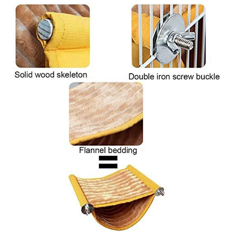 

Hamster Hammock House Chinchilla Hanging Swing Bed Small Animal Rat Cage Tent Hut Nest Rodent Playing Sleeping Supplies Ferret