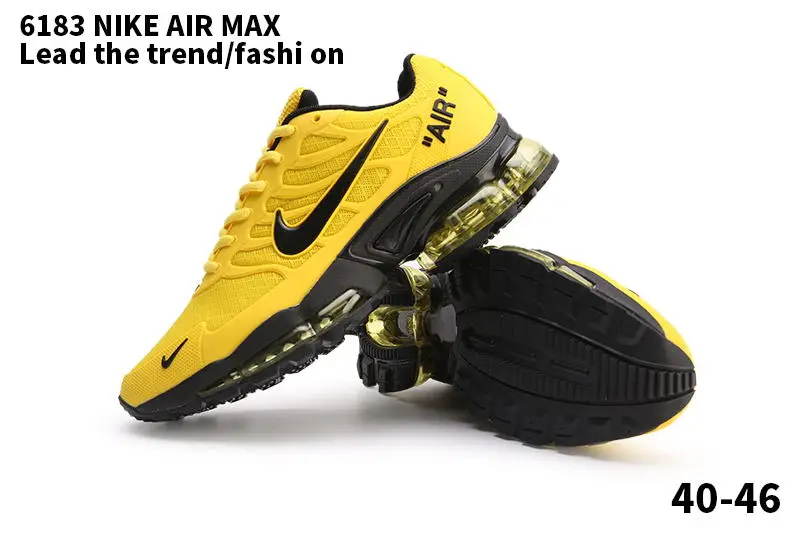 Кроссовки NIKE Air Max для мужчин и женщин, трендовые удобные, для спорта  на открытом воздухе, желтые, черные - купить по выгодной цене | AliExpress