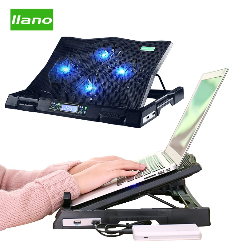 Llano охлаждающая подставка для ноутбука USB вентилятор с 4 вентиляторами K6 умная