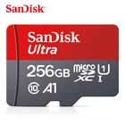 SanDisk карта памяти Micro SD, класс 10, 128 ГБ, 64 ГБ, 32 ГБ, 16 ГБ