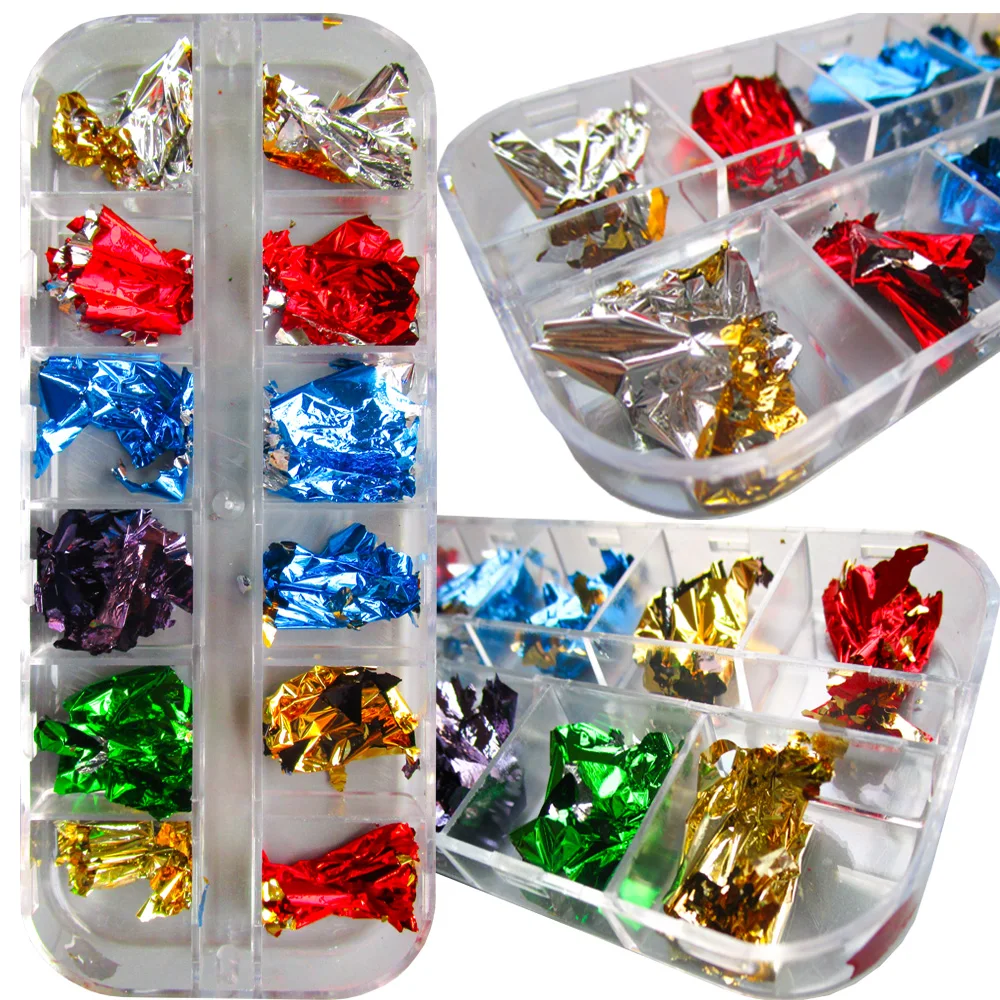 3D фотофольга листовая бумага украшение для ногтевого дизайна необычная