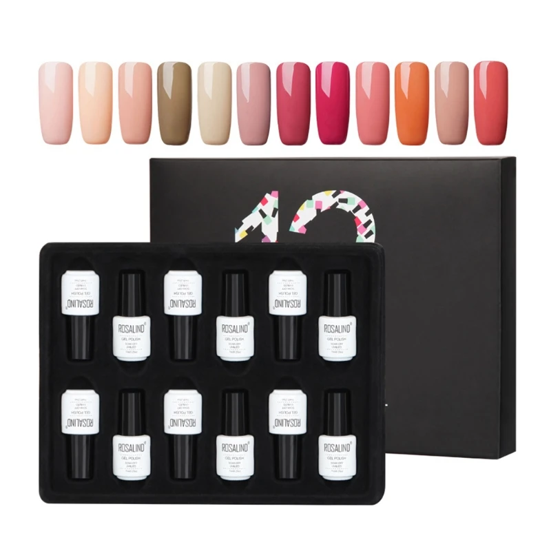 R3MF Комплект гель лаков для ногтей удаляющийся замачиванием 12 Цветов 7 мл Все