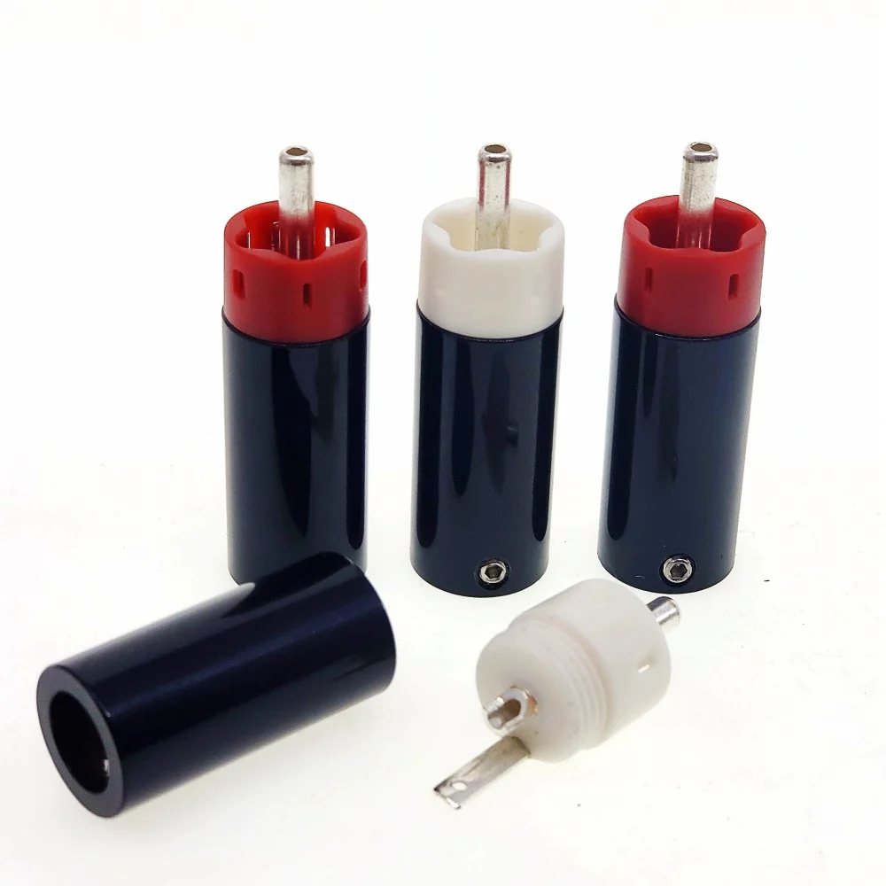 Высокое качество Hifi DIY Звезда линия Посеребренная/позолоченная Tellurium медь RCA