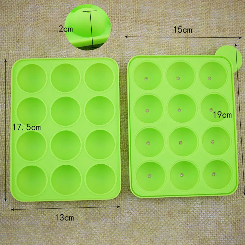 Круглая силиконовая форма для леденцов набор тортов 12 полостей жесткая