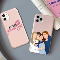 gossip girl love best friends phone case soft solid color for iphone 11 12 13 mini pro xs max 8 7 6 6s plus x xr