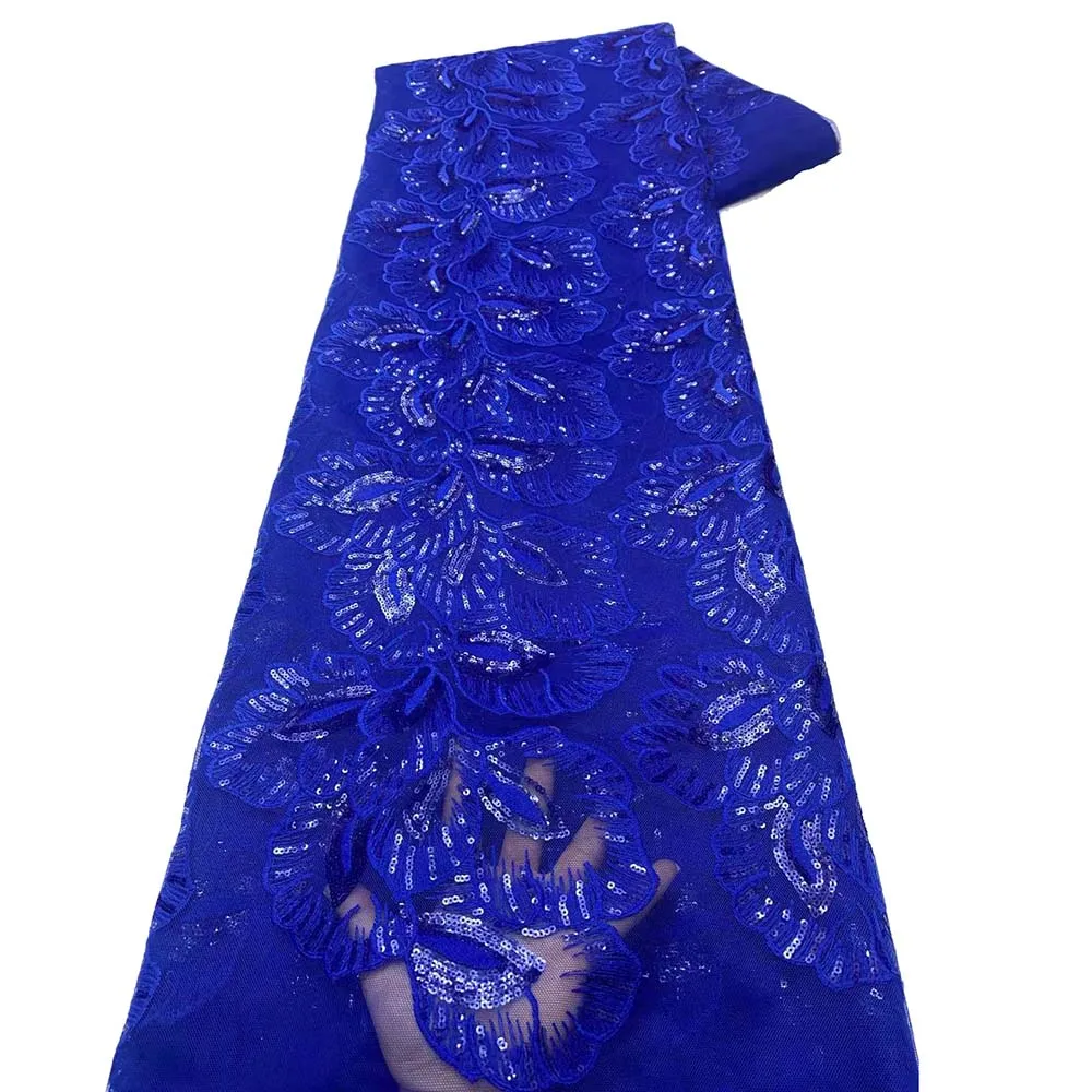 Новейшая белая африканская французская сетчатая кружевная ткань с