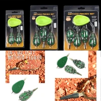 1pcs 40g 50g inline method feeders and mould set for carp foshing tackle tools practical fishing toool