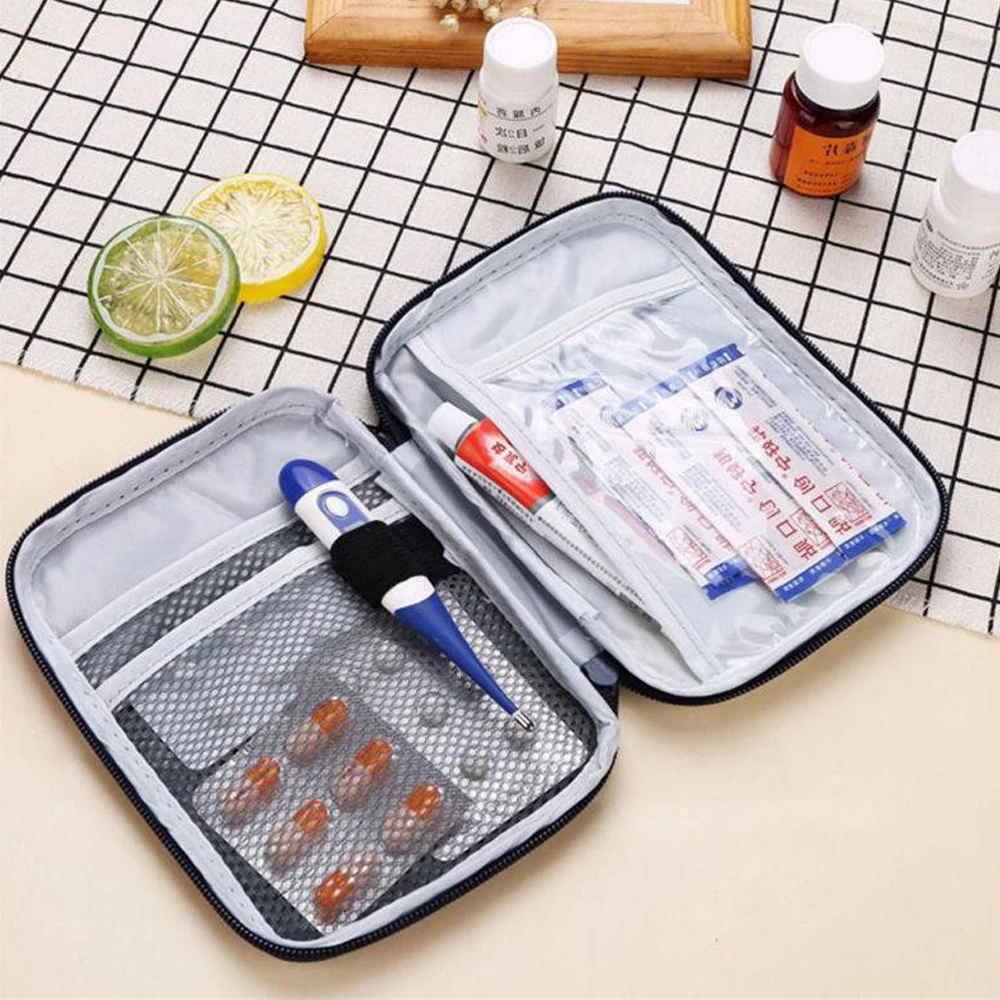 

Cute Mini Portable Medicine Bag First Aid Kit Medical Emergency Kits Organizer Outdoor Household Medicine Pill Storage Bag