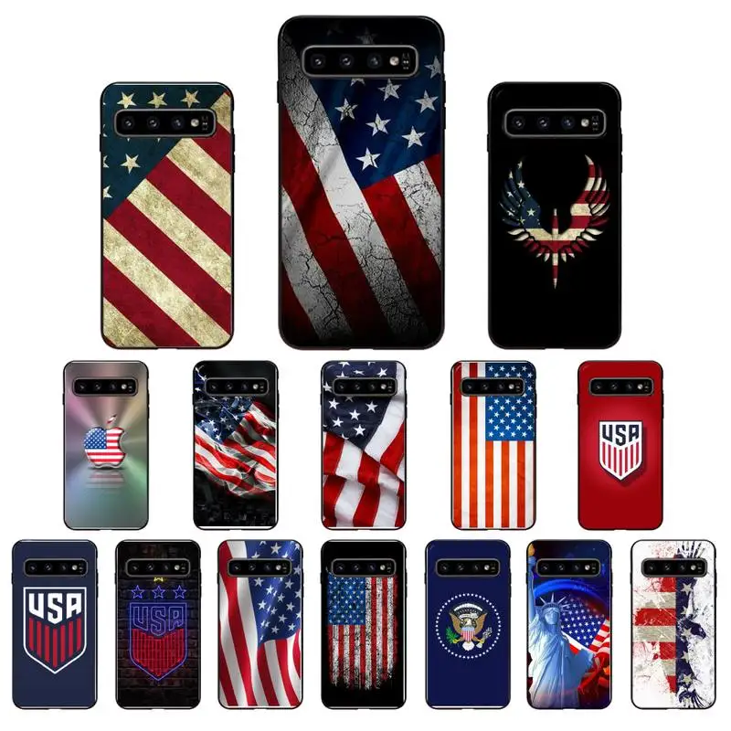 YNDFCNB чехол для телефона с американским флагом Samsung Galaxy S6 S6edge Plus S7 S7edge S8 S9 S10