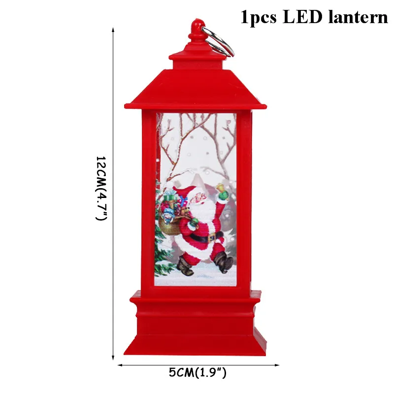 1pcs LED lantern C Веселые рождественские подарочные сумки Рождественская елка пластиковая упаковочная сумка Снежинка коробка с рождественскими конфетами новогодний спрос среди детей сумка Noel Navidad - Цвет: 1pcs LED lantern C