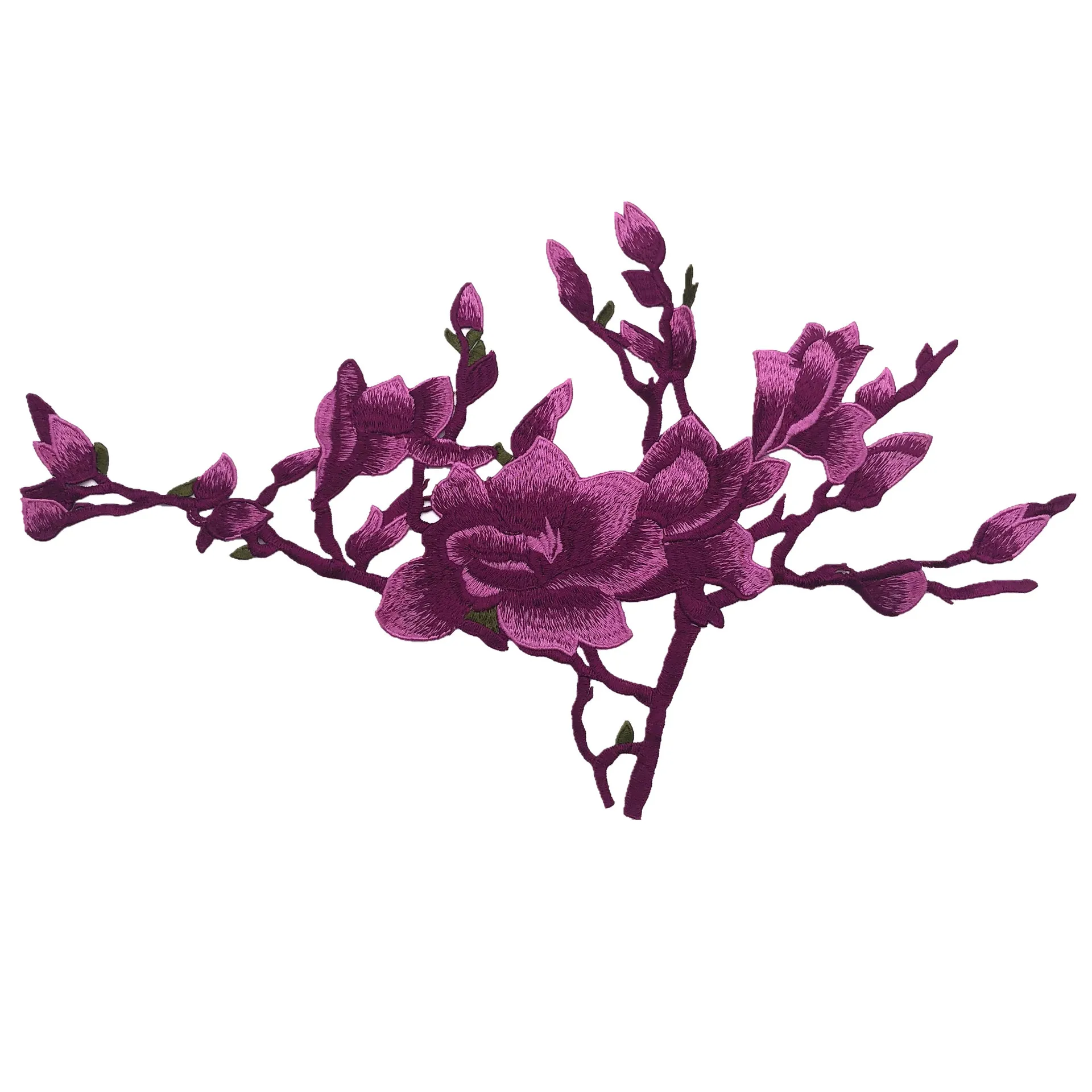 Новый большой Ципао сливы костюм с аппликацией вышитый воротник цветок