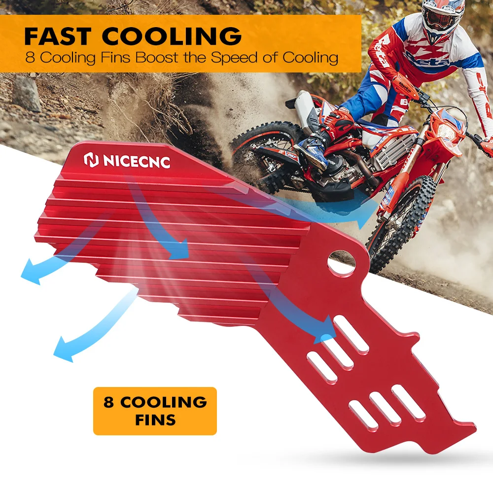 Задний тормозной теплоотвод NICECNC кулер для газового газа EC 200 250 300 09-15 Ranger XC 18-20 250F