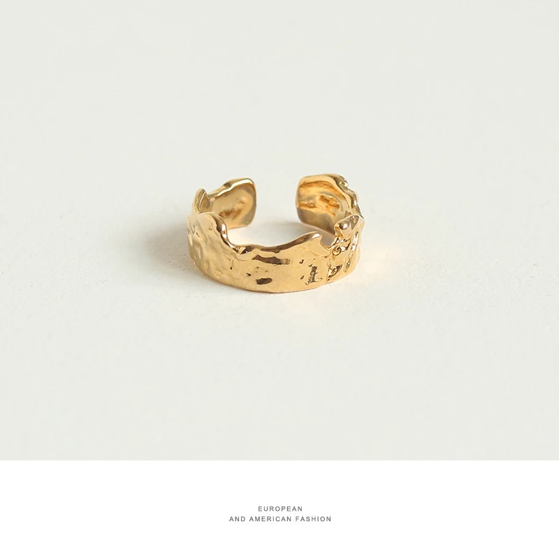 

TOSAKO Rings Gold Color Vintage Simplicity Female Jewelry Geometric Trend