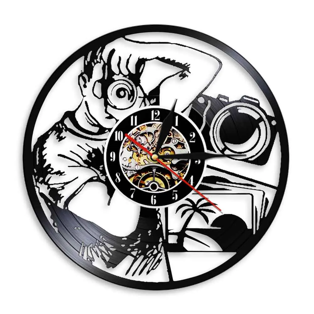 

Фото фотографа Silihouette декоративный светодиодный 3D настенные часы современный дизайн винил LP Запись часы уникальные оригинальные подарки