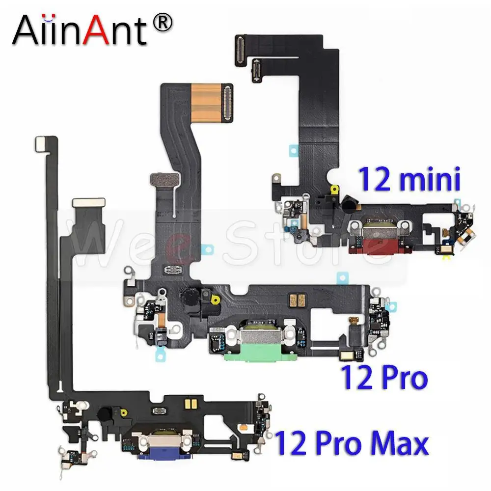 original bottom usb charger port board for lightning dock charging flex cable for iphone 12 pro max mini mobile phone parts free global shipping