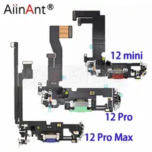 Original Bottom USB Charger Port Board For Lightning Dock Charging Flex Cable For iPhone 12 Pro Max mini Mobile Phone Parts