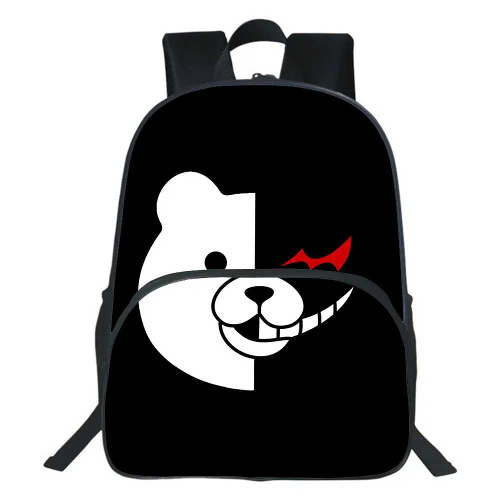 Japan Anime Danganronpa Backpacks Bear Pattern Bags Unisex Teen Bookbag Boys Girls Bag Cosplay Students School Bags