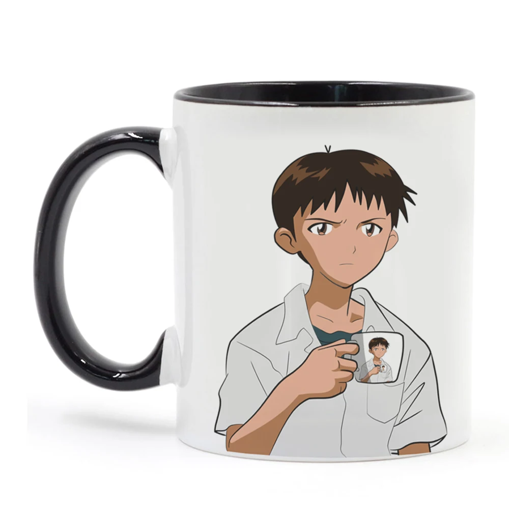 Кружка Shinji с надписью аниме дышащая мужская 350 мл высокое качество креативный