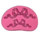 Силиконовая форма для сладкого торта в виде банта, форма для выпечки шоколада, гипсовая капля, клей, сделай сам, форма для мыла