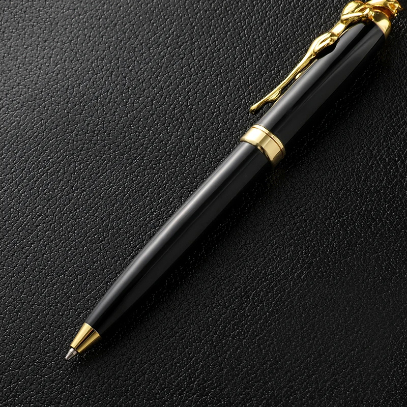 

Luxury Quality Business Metal Ballpoint Pen New Gold Pen Financial Ball Point Pens Office School Stationery