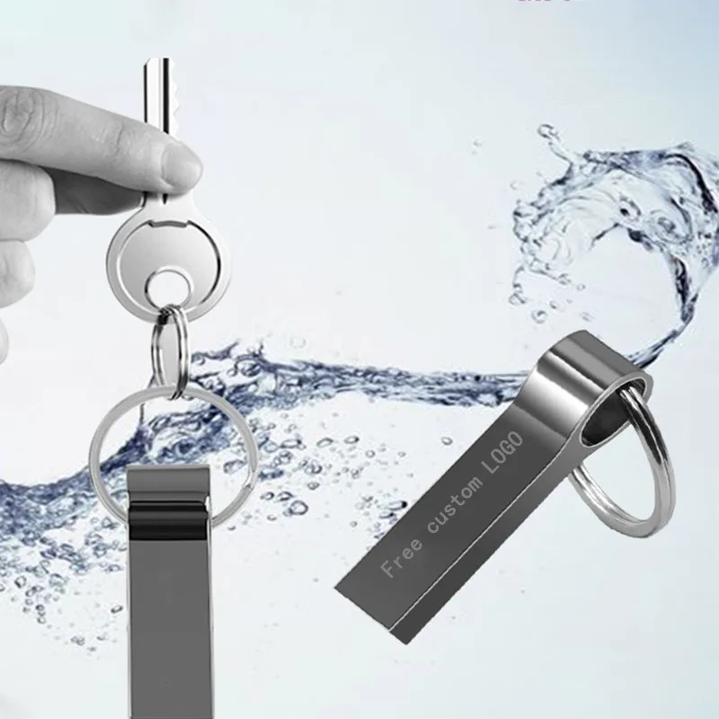KRY usb flash drive 2.0 64GB 32GB 16GB 8GB 4GB pen USB2.0 drive waterproof portable key metal memory stick storage thumb U disk