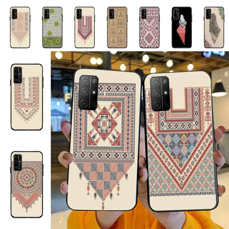 

YNDFCNB Embroidered Map of Palestine Phone Case for Huawei Honor 10 i 8X C 5A 20 9 10 30 lite pro Voew 10 20 V30