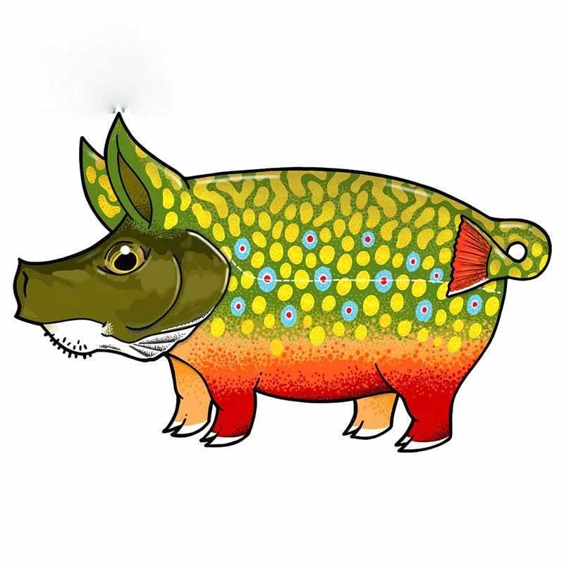 

Car Stickers, Motorcycle Decals for Trout Decorative Accessories,to Cover Scratches Sunscreen Waterproof PVC.13cm X 8cm