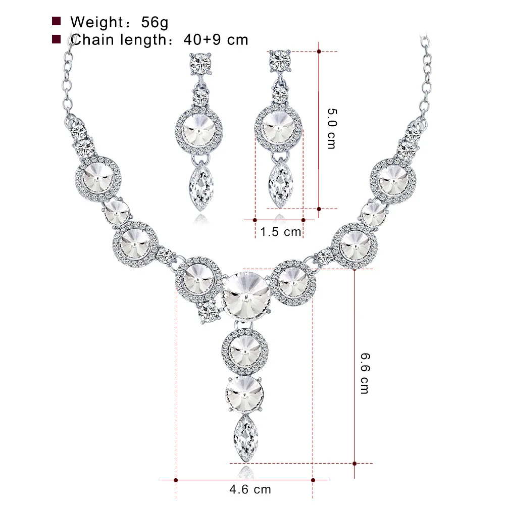 Дропшиппинг роскошное золотое ожерелье висячие серьги зеленые красные белые