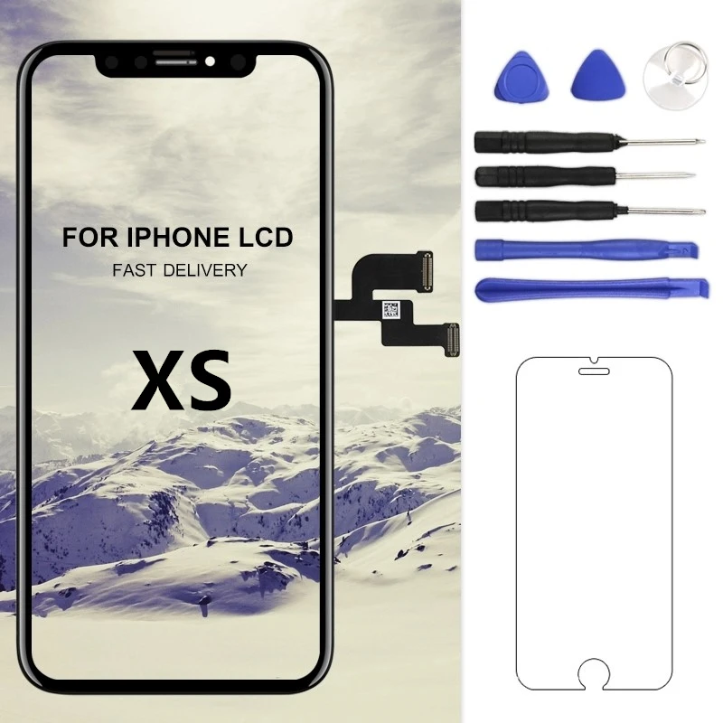 Для iphone XS ЖК-экран TIANMA OLED OEM качественный дигитайзер с сенсорным экраном в сборе для iphone XS ЖК-экран