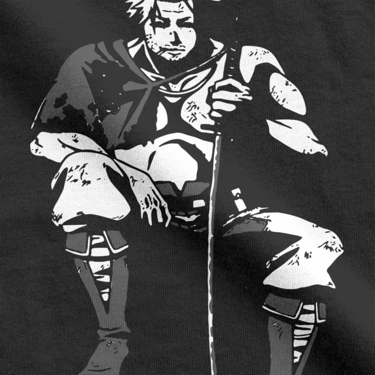 Мужская футболка с коротким рукавом и круглым вырезом