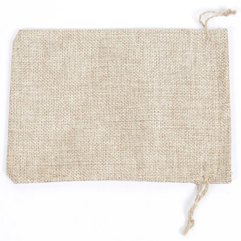 

20 Pieces 15 x 20cm Polyester Fiber Gift Bag Drawstring and Lining DIY Craft Jewelry Bag